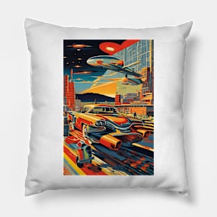 Atompunk Soviet Russia Pillow