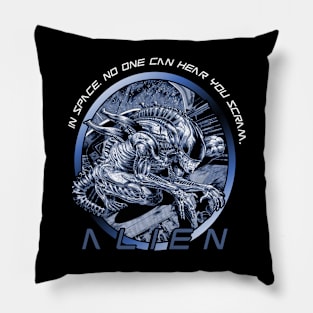 The Xenomorph // 80s Sci fi Pillow