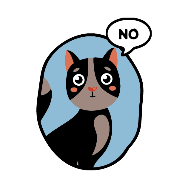 Cat Says No by KatiNysden