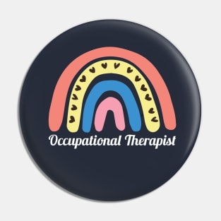 Occupational Therapist Rainbow Tee Pin