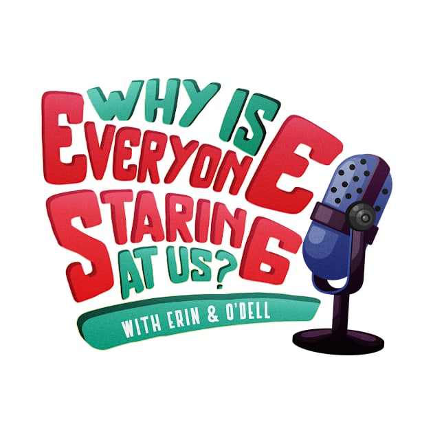 Logo with no eyes by Why is Everyone Staring at Us? Podcast