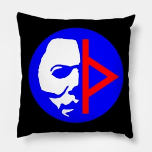 Michael Myers / Thorn Symbol (Red,White & Blue) Pillow