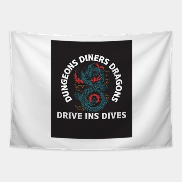 Drive ins dives Tapestry by sheelashop