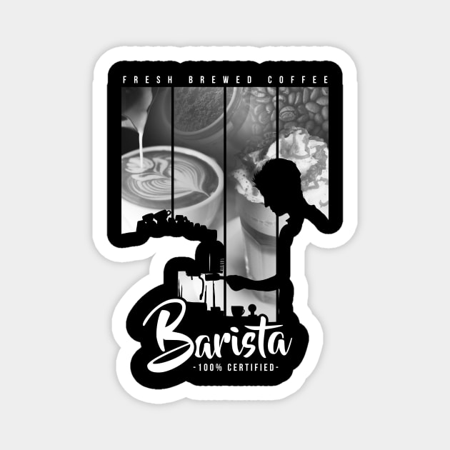 Certified Barista Magnet by Kelimok