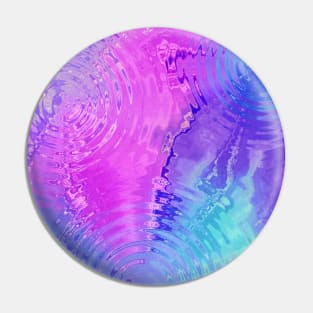 Pastel Watercolor Rain Agate Pin