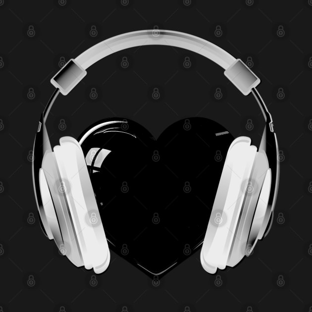 heart music headphones by loulousworld