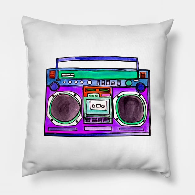 Here Comes the BOOM! Pillow by staceyromanart