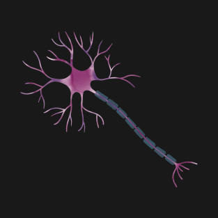Watercolor Purple Neuron T-Shirt