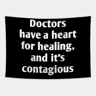 Funny emotional doctor qoute Tapestry