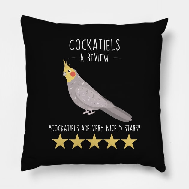 Cockatiel Review Pillow by Psitta