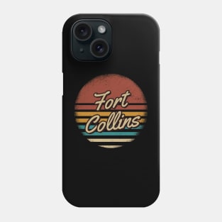 Fort Collins Vintage Text Phone Case