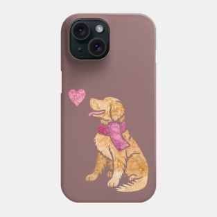 Watercolour Golden Retriever Phone Case