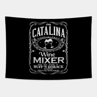 The Catalina Wine Mixer - vintage logo design Tapestry