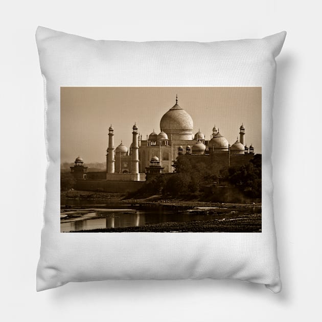 The Taj Mahal Pillow by bkbuckley