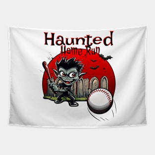 Haunted Home Run Tapestry