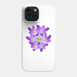 purple spring flower violet flowery floral Phone Case