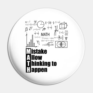 MATH Acronym -  Mistake Allow Thinking to Happen Pin