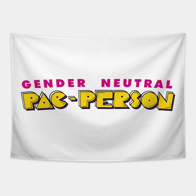 Gender Neutral Pac-Person Tapestry by prometheus31