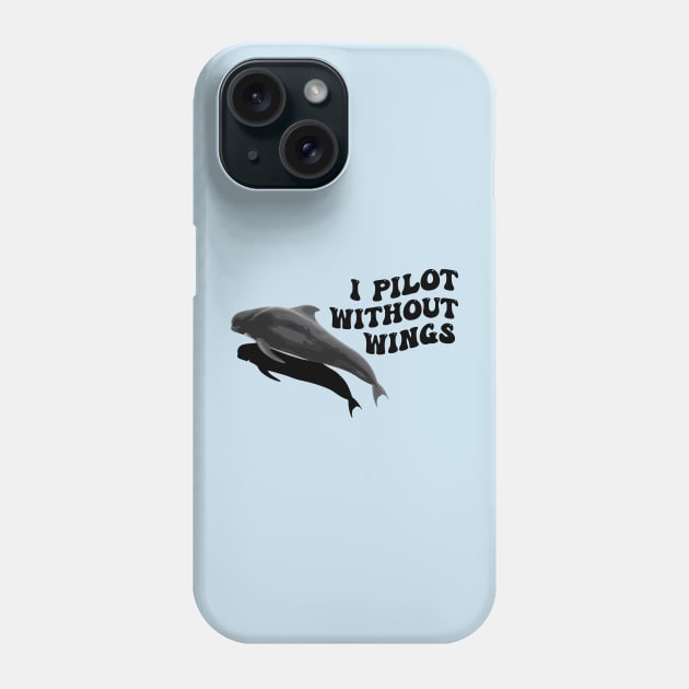 Pilot Whale Funny Whale Scuba Diving Deep Sea Creatures Cetaceans Fun Scuba Diver Phone Case by Mochabonk