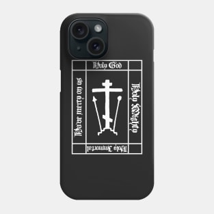 Trisagion Prayer Eastern Orthodox Cross Gothic Phone Case