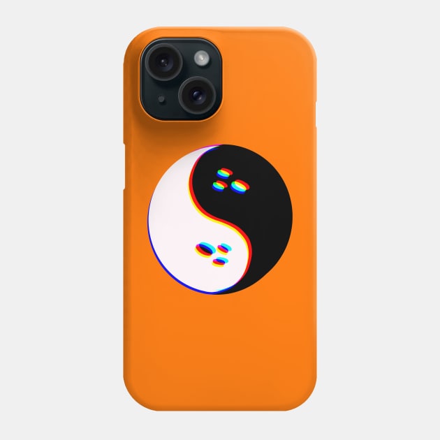 Spooky Yin Yang 3D Phone Case by Doodle by Meg