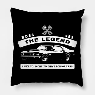 69 Classic Muscle Car Pillow