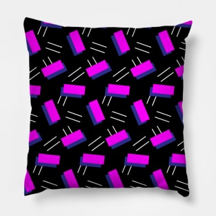 Retro 80s Style Throwback Pattern Pillow