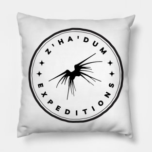 Z'ha'dum Expeditions - White - Sci-Fi Pillow