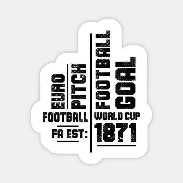 Football Fan Memorabilia Team Colours Magnet by CGD