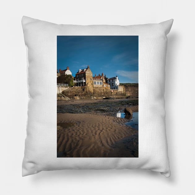 Robin Hoods Bay Pillow by StephenJSmith