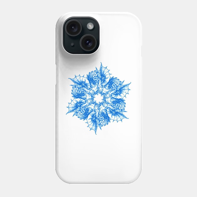 The Blue Dragon Phone Case by Toozidi T Shirts