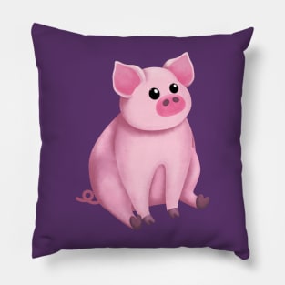 Cute Pink Pig Pillow