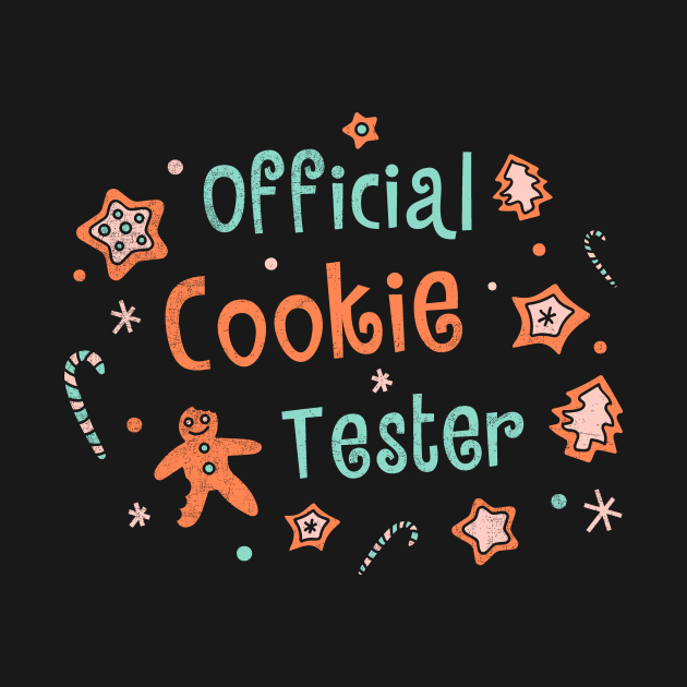 Official Cookie Tester Xmas Holiday Party Funny Christmas Santa Claus Christmas Costume by NickDezArts