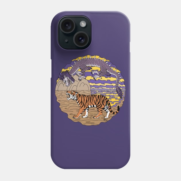 Tiger and Dragon Phone Case by AzureLionProductions