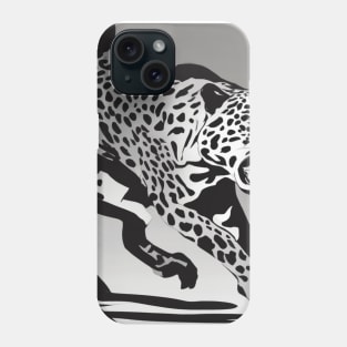 Jaguar Shadow Silhouette Anime Style Collection No. 179 Phone Case