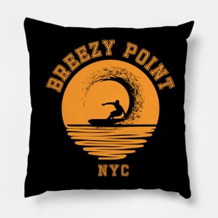 Breezy Point Surfing in the Sun Pillow