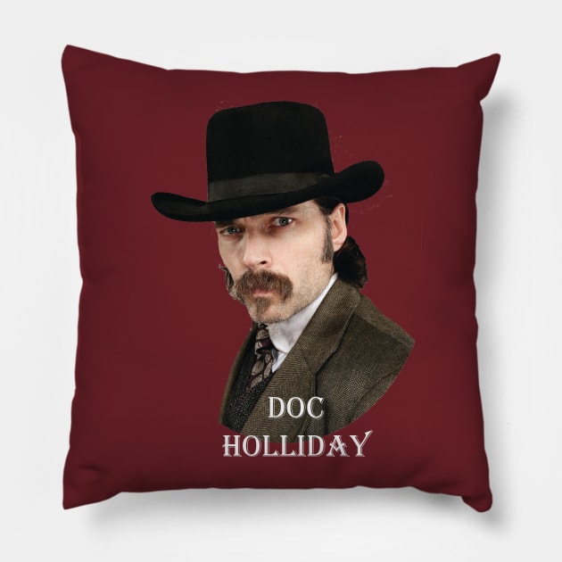 Doc Holliday Pillow by pasnthroo