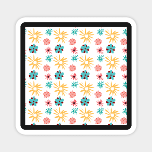 Pretty Floral Pattern Magnet