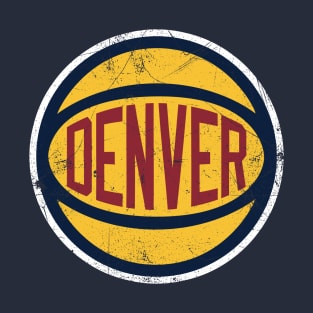 Denver Retro Ball - Navy T-Shirt