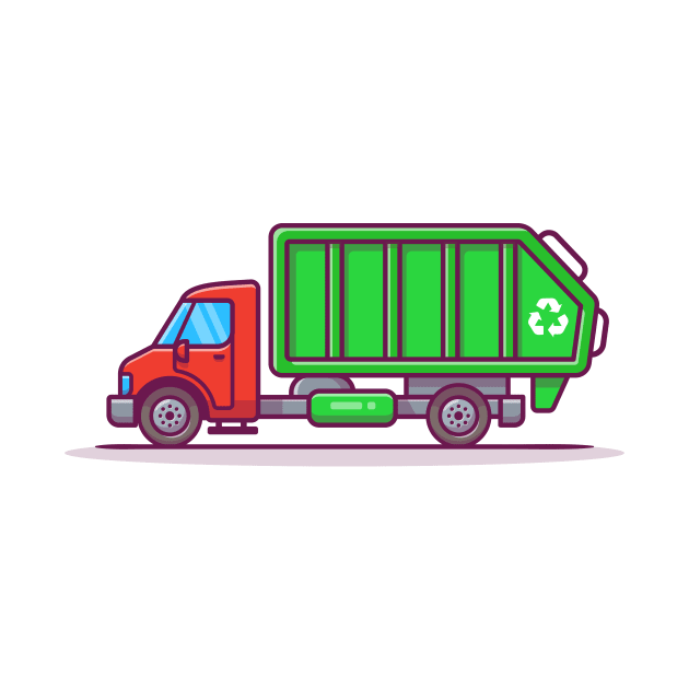 Garbage Truck Cartoon by Catalyst Labs