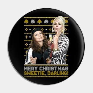 Absolutely Fabulous Christmas Jumper Pin