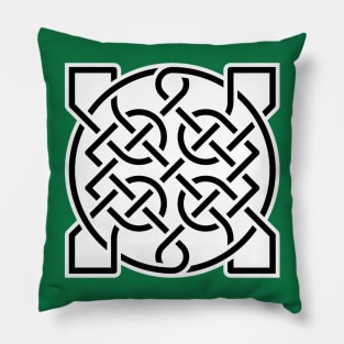 Celtic Ornamental Knot Geometric Design 5 Pillow