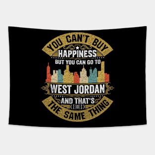 West Jordan City Utah State USA Flag Native American Tapestry