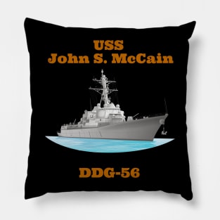 John S. McCain DDG-56 Destroyer Ship Pillow