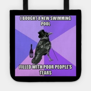 Swimming pool with poor people's tears Tote