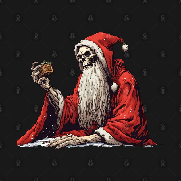 skeleton Santa Claus by MZeeDesigns