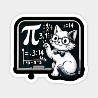 Pi day cat Magnet