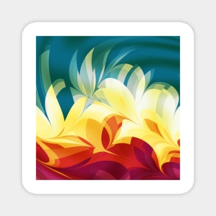 Abstract Flames Magnet