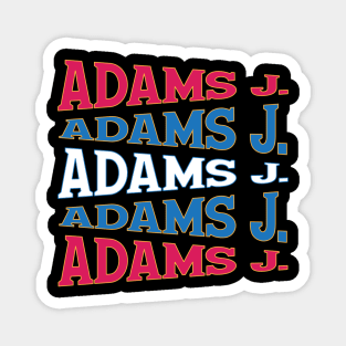 NATIONAL TEXT ART USA ADAMS Magnet