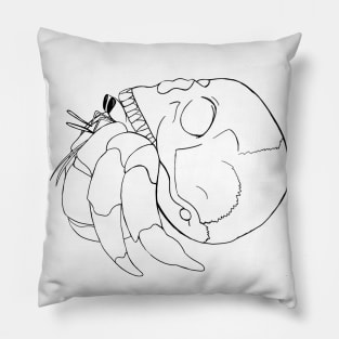 Goth Hermit Crab Pillow